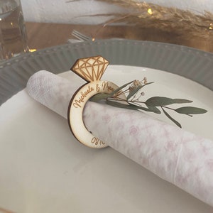 Napkin ring diamond - table decoration wedding | Baptism | birthday party | company party
