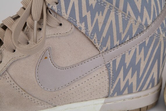 Nike Dunk High Suede Zigzag Pattern Sneakers Wome… - image 13