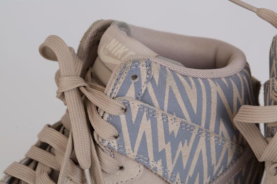 Nike Dunk High Suede Zigzag Pattern Sneakers Wome… - image 12