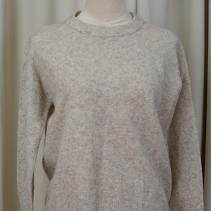 Community (Aritzia) Wool & Yak Blend Sweater - Heather Oatmeal/Grey - Size XS