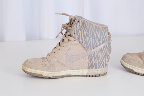 Nike Dunk High Suede Zigzag Pattern Sneakers Wome… - image 9