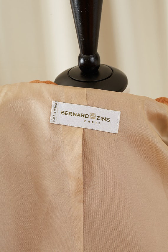 100% Silk Knit Outer Blazer by Bernard Zins in Si… - image 3