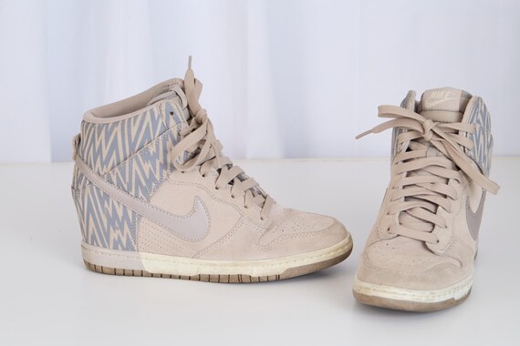 Nike Dunk High Suede Zigzag Pattern Sneakers Wome… - image 4