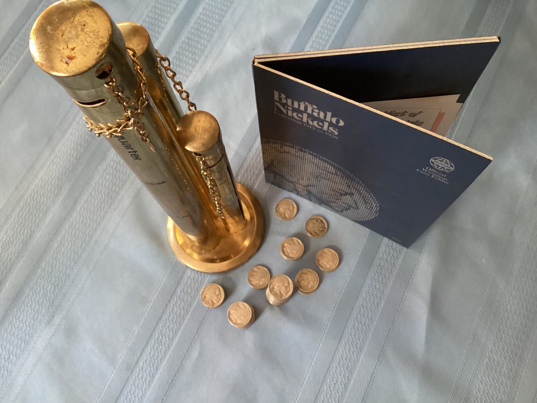 Vintage Coin Holder and 40 Buffalo Nickels Etsy