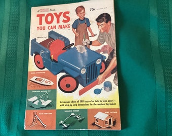 vintage, Jouets que vous pouvez fabriquer, Un livre de mécanique populaire