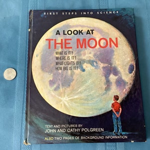 RARE FIND Erstausgabe 1962 Kinderbuch A Look At The Moon