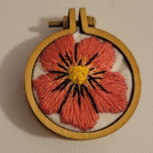 PDF Embroidery Pattern of Colorful Flower