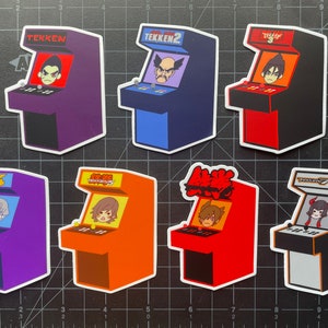 Tekken Arcade Cabinets Stickers (Tekken 1-Tekken 7)