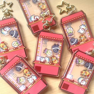 Love and Deepspace Plushies Claw Machine Acrylic Shaker Charm