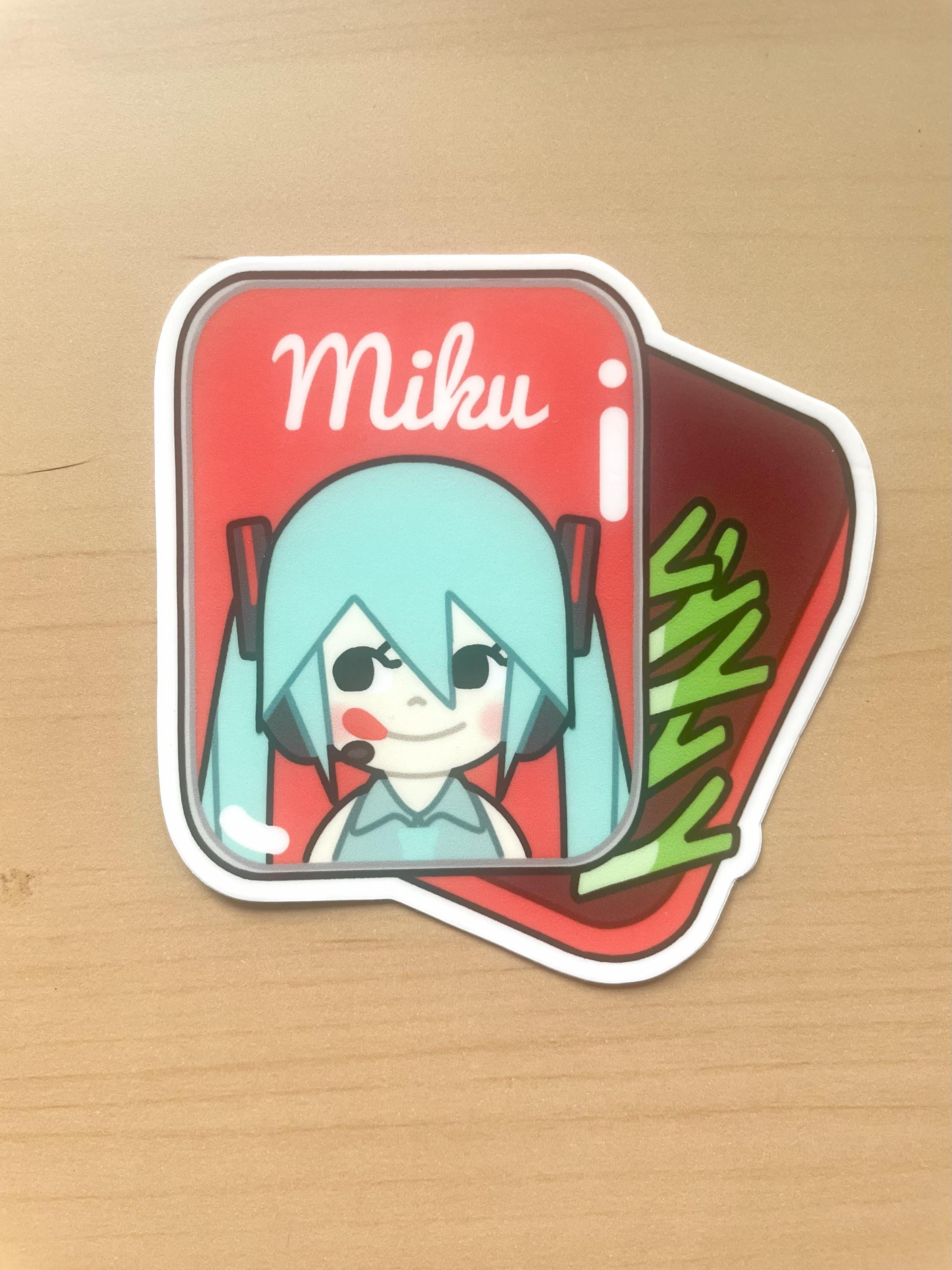 Vru Sticker Vocaloid Hatsune Miku and Kasane Teto Candy Die Cut Vinyl Sticker Set ...