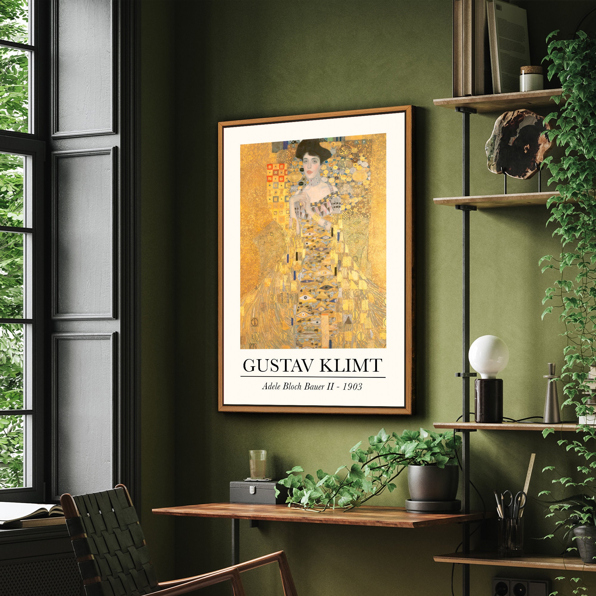 Gustav Klimt 'woman in Gold' Art Print: Framed Gallery Wall Decor - Etsy