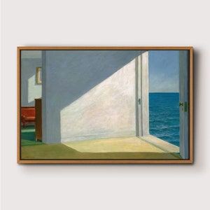 Rooms by the Sea by Edward Hopper,Modern Large Wall Art Print, Nature Framed Large Gallery Art,Minimalist Wall Decor for living room,Bedroom