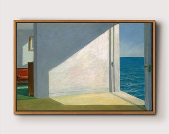 Rooms by the Sea by Edward Hopper,Modern Large Wall Art Print, Nature Framed Large Gallery Art,Minimalist Wall Decor for living room,Bedroom