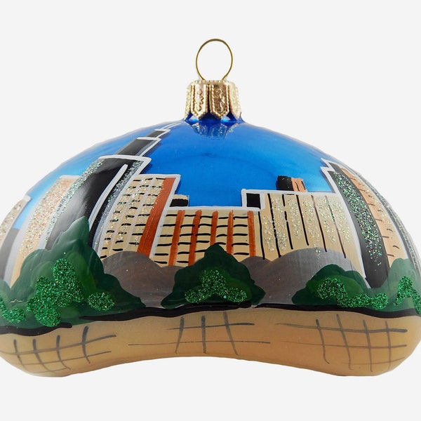 Chicago Bean Ornament Etsy
