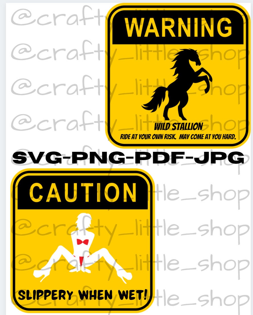 Slippery When Wet Svg Wild Stallion Png Make Sexy Adult Etsy