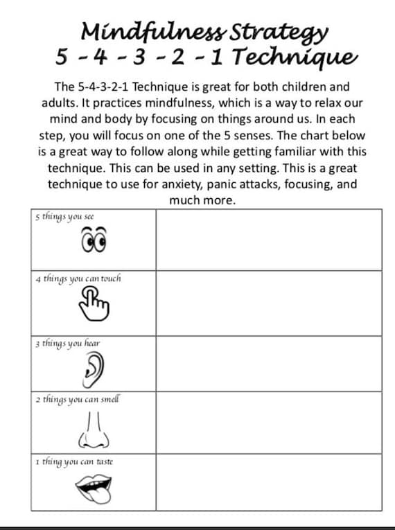 mindfulness homework assignments