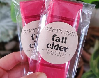 Apple Cider Wax Melt: Fall Scented Soy Wax, Clove & Cinnamon