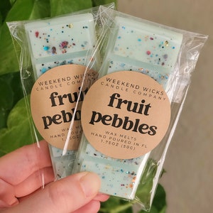 Fruity Pebbles Wax Melt | Cereal Wax Melt | Sweet Wax Melt | Food Wax Melt | Gift for her | Foodie Wax Melt | Birthday Gift | Dupe Scent