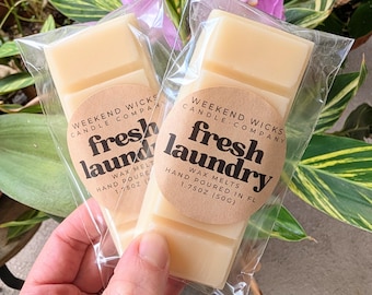 Fresh laundry Soy Wax Melt: clean Scent, calming Aroma
