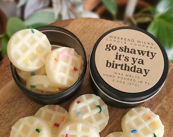 Birthday Cake Waffle Soy Wax Melts: Bakery Scent, Foodie Gift