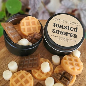 Toasted Smores Wax Melts | Food Wax Melts | Marshmallow Wax Melts | smores Wax Melts | Bakery Scent | Birthday Gift | Christmas Gift Idea |