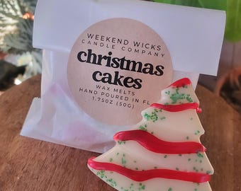 Christmas Tree Cake Scented Soy Wax Melt: Foodie Gift