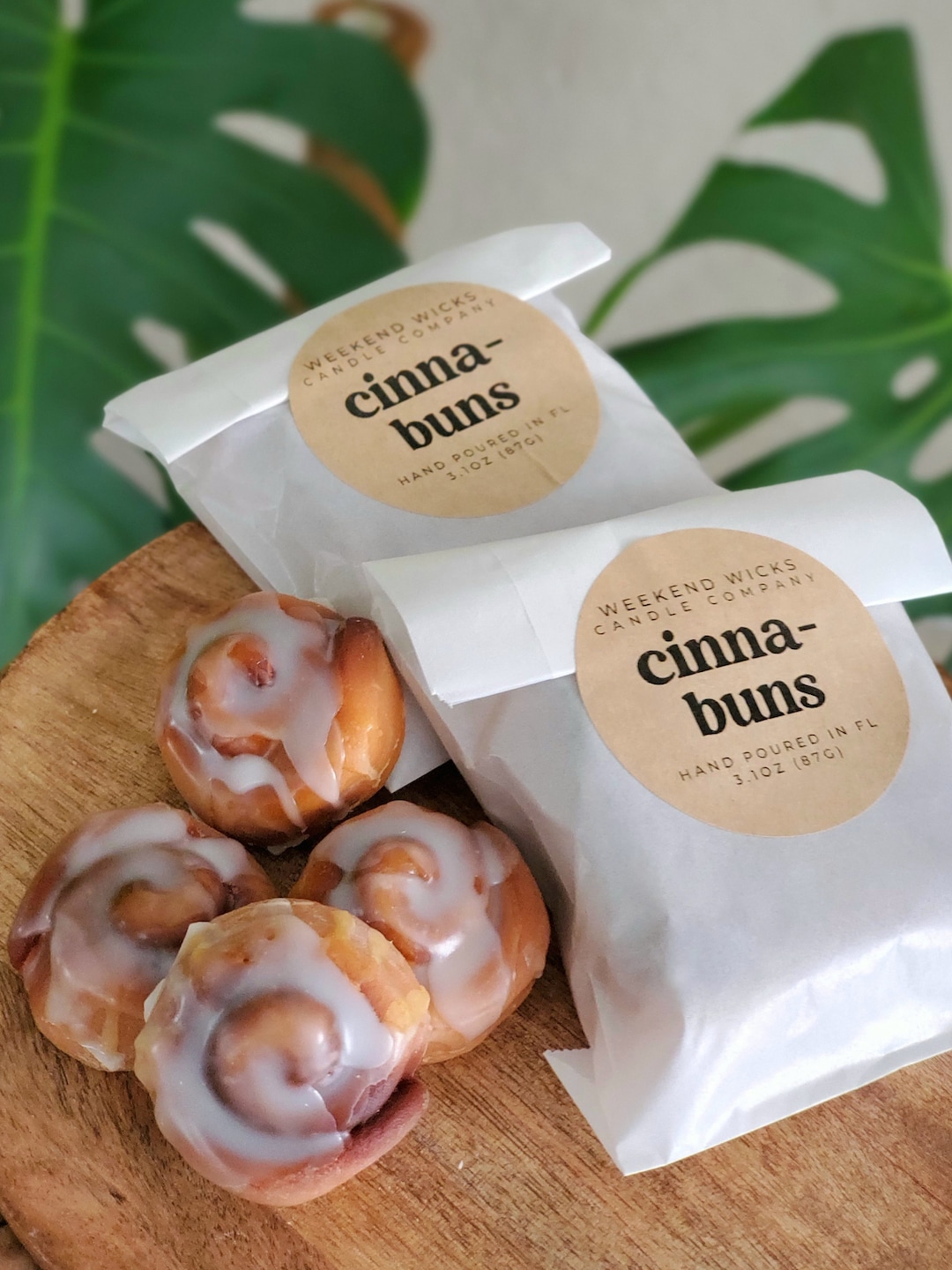 Cinnamon Bun Wax Melt Food Wax Melt Sweet Wax Melt Food Shaped Wax Soy
