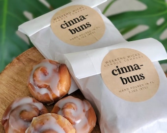 Cinnamon Bun Wax Melt Food Wax Melt Sweet Wax Melt Food Shaped Wax Soy Wax Melt Gift for her Birthday Gift Foodie Gift Scented Wax Melt