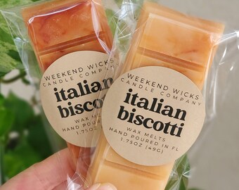 Italian Biscotti Wax Melt | Food Wax Melt | Bakery Wax Melt | Spice Wax Melt | Gift for her | Sweet Wax Melt | Birthday Gift | Almond Wax