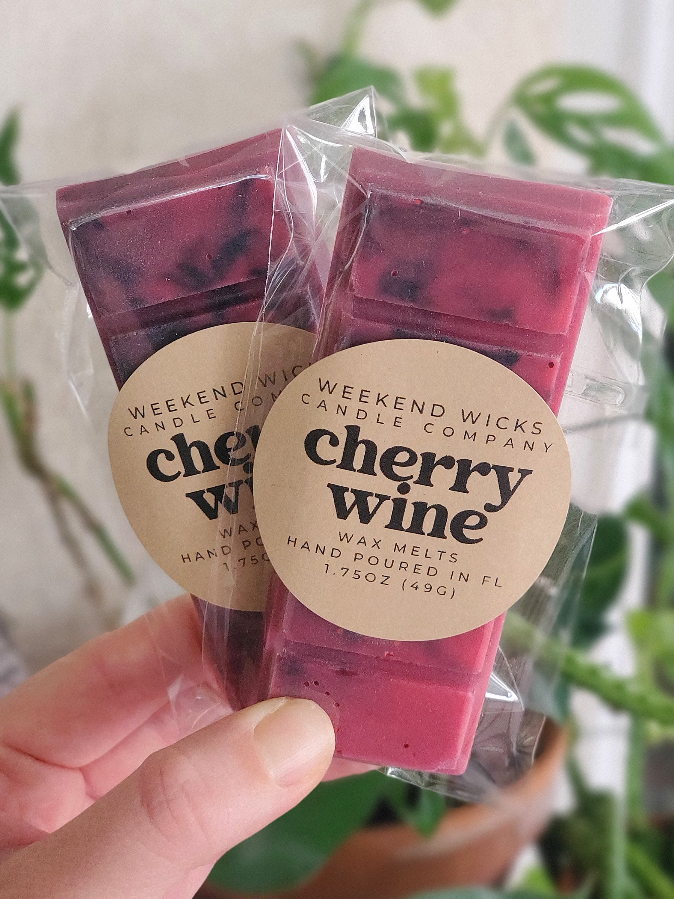 Schwarzkirsche Weinwachs Melt | Wein-Liebhaber Geschenk | Geschenk für sie | Wino Geschenk | Kirsch Wachs Melt | Kirsch Wachs Melt | süsser Duft | Fruchtiger Duft