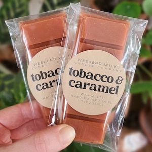 Tobacco Caramel Soy Wax Melt: Earthy Spice Scent