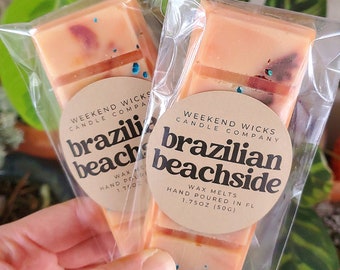 Beachy Wax Melt: Pistachio, Coconut Cream & Salted Caramel Scent