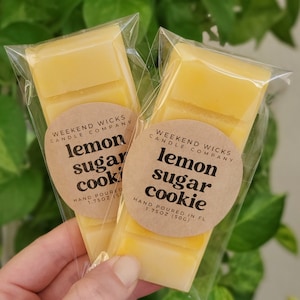 Zitronen-Zucker-Cookie-Wachs schmelzen | Speisewachs schmelzen | Süße Wachsschmelze | Zitronenduft | Wachs schmelzen | Cookie Wachs schmilzt | Bäcker Geschenk | Lehrer Geschenk