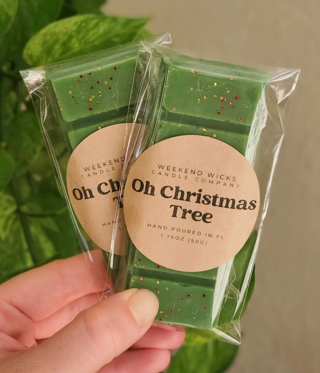 Xmas Christmas soy wax bar freshener, set of 5