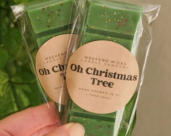 Christmas Tree Soy Wax Melt: Cypress, Fir & Eucalyptus Scent