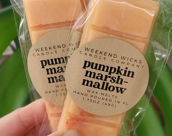 Pumpkin Marshmallow Soy Wax Melt: Autumn Spice