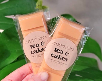 Tea and cakes wax melt | Cake Wax Melt | Gift for her | Tea lover Gift | Bakery Wax Melt | Foodie Gift | Sweet Wax Melt | Sweet Scent |