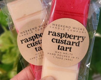 Cera aromática de tarta de crema de frambuesa / Soja natural, aroma a comida