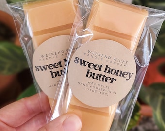 Honey Butter Wax Melt Gift for her Sweet Scented Wax Melt Soy Wax Melt Food Wax Melt Sweet Scent Small Gift for Teacher Bakery Scent