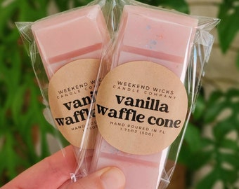 Vanille Waffel Waffel schmelzen | Süße Wachsschmelze | Wachs schmelzen | Geschenk für sie | Foodie Geschenk |