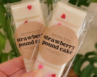 Strawberry Pound Cake Wax Melt | Gift for her | Food Wax Melt | Strawberry Wax Melt | Bakery Scent | Bakery Wax Melt |