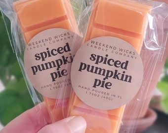 Pumpkin Pie Soy Wax Melt: Spiced Caramel, Vanilla Musk