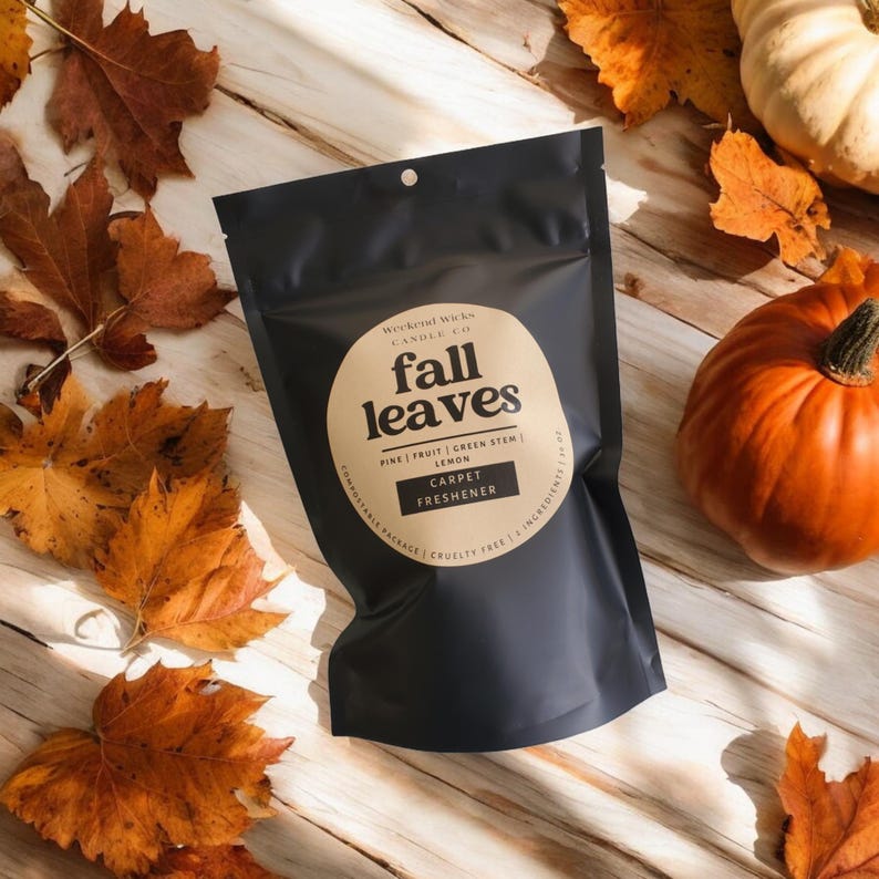 Fall leaves Carpet Freshener | Home Scents | Natural Cleaning Supplies | Environmentally Friendly | Compostable Packaging |