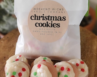 Christmas Cookies Wax Melts: Bakery Scented Soy Wax (2oz)