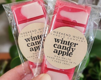 Winter Candy Apple Wax Melt | Food Wax Melt | Christmas Wax Melt | Stocking Stuffer | Christmas Gift | Christmas Scent | Apple Wax Melt