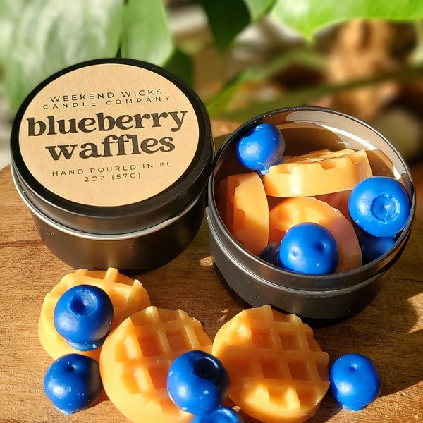 Blueberry Waffle Wax Melts | Food Wax Melts | Waffle Wax Melts | Blueberry Wax Melts | Foodie Gift | Bakery Scent | Baker Gift | Small gift