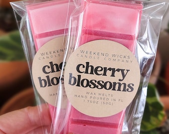 Cherry Blossom Wax Melt | Cherry Wax Melt | Soy Wax Melt | Bridal Shower Gift | Gift for her | Birthday Gift | Housewarming Gift |