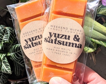 Wosk sojowy Yuzu i Satsuma: zapach owoców tropikalnych, aromat pomarańczy i cytrusów
