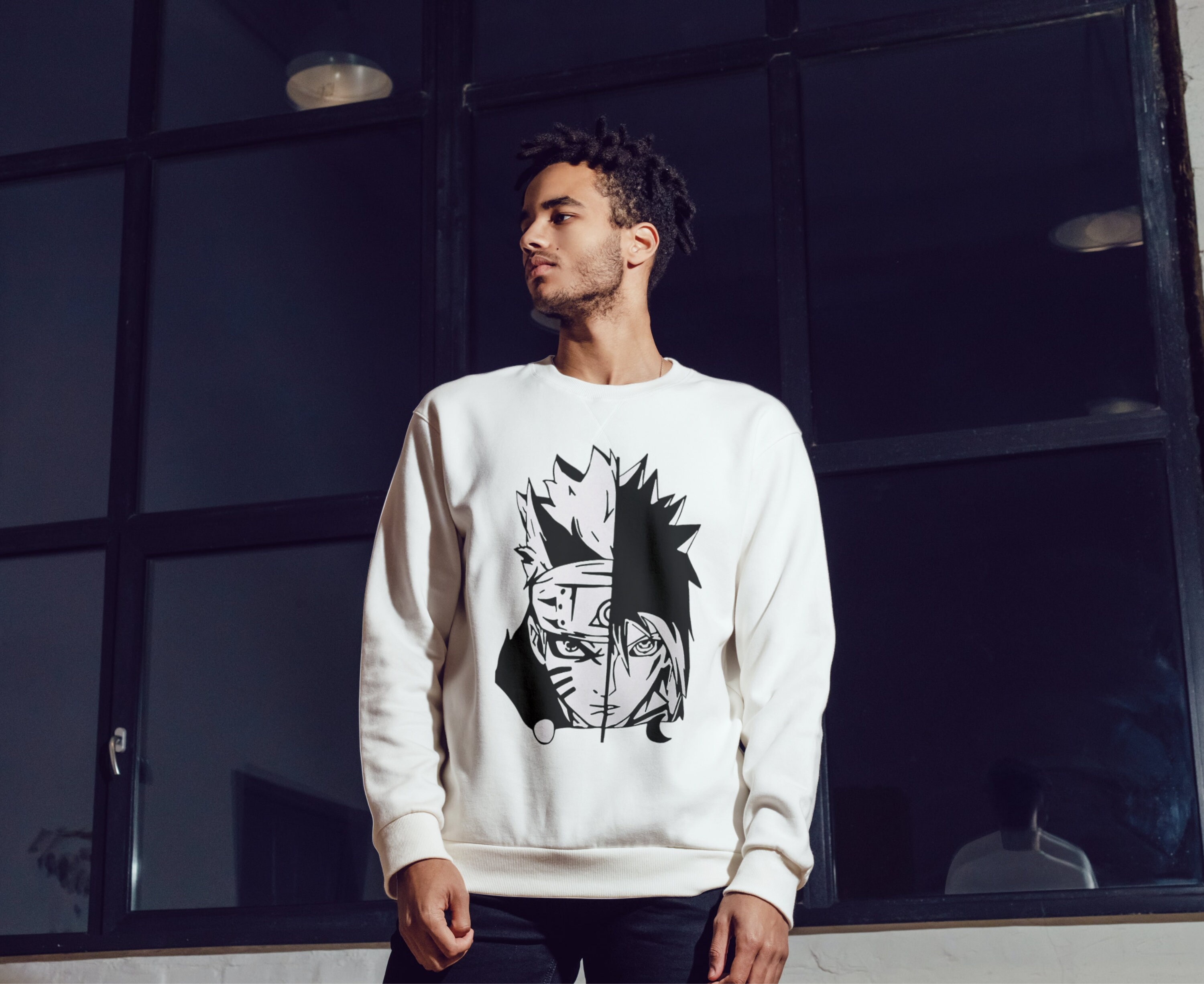 naruto and sasuke sweatshirt