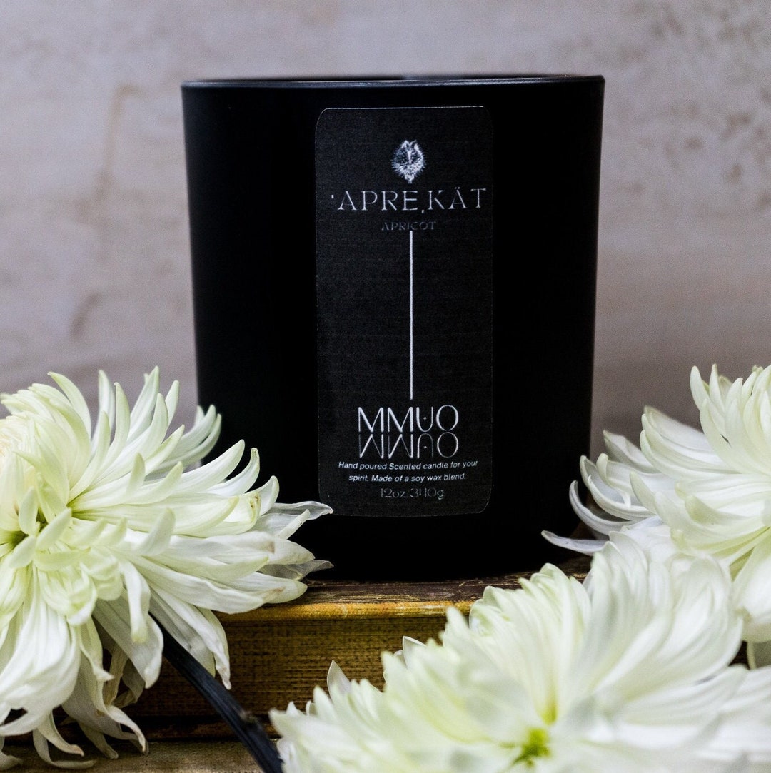 Apricot Scented Aromatherapy Candles, Allnatural Soy Wax , Essential